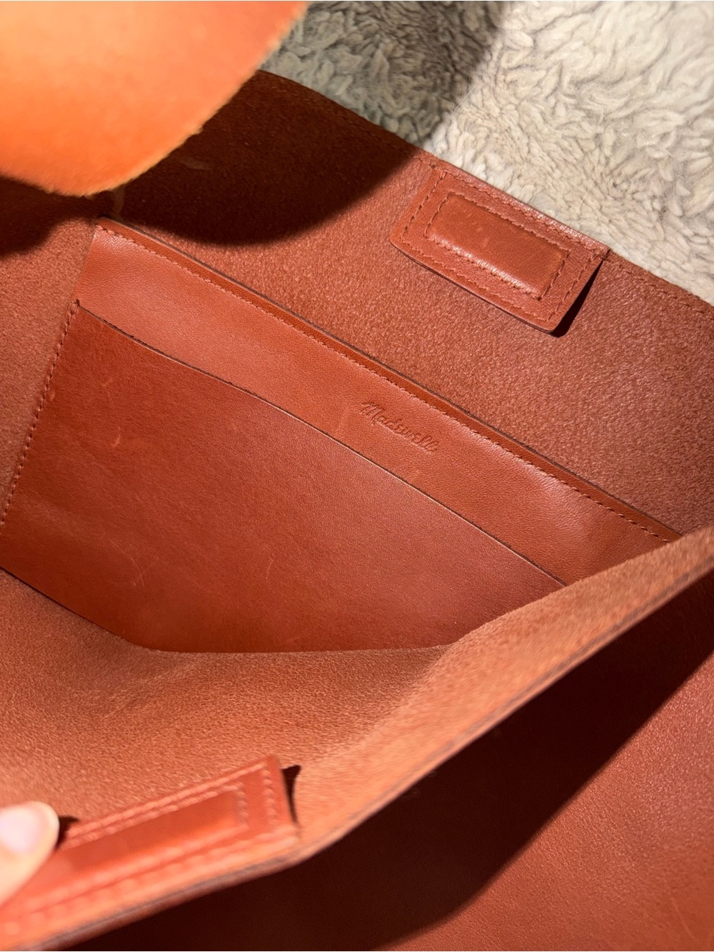Rust Leather Shoulder Bag - Picture 5 of 5